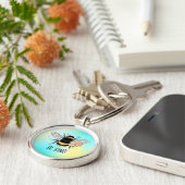 Porte-clés Conception Florale de l'Abeille Mignonne 'Soyez Ge (Côté)