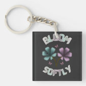 Porte-clés Conception florale de printemps Bloom Softly Paste (Devant)