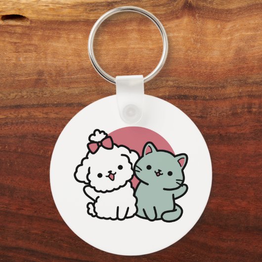 Porte-clés Conception "Fur-Real Friends Forever" (Recto)