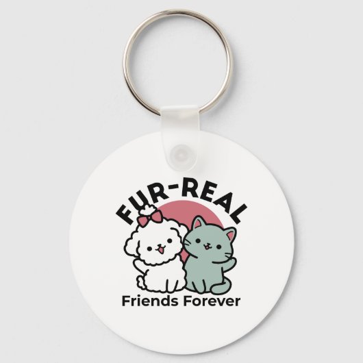 Porte-clés Conception "Fur-Real Friends Forever" (Verso)