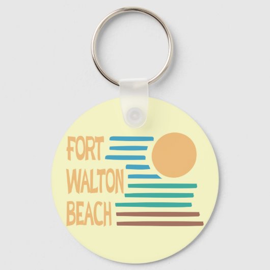 Porte-clés Conception géométrique de Fort Walton Beach (Recto)