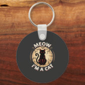 Porte-clés Conception graphique de chat Meow Halloween_1 (Recto)