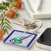 Porte-clés Conception graphique de l'artiste mural (Devant Droit)