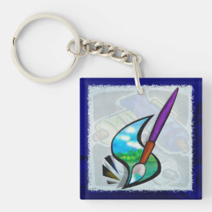 Porte-clés Conception graphique de l'artiste mural