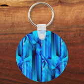Porte-clés Conception Graphique Sans Couture - bleu noir I (Recto)