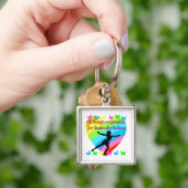 PORTE-CLÉS CONCEPTION INSPIRATIONNELLE DES CITES DE PATINAGE (main)