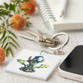 Porte-clés Conception magique du dragon d'Halloween (Devant Droit)