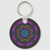 Porte-clés Conception Mandala fraîche (Recto)