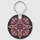 Porte-clés Conception Mandala fraîche (Verso)