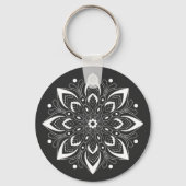 Porte-clés Conception Mandala fraîche (Recto)