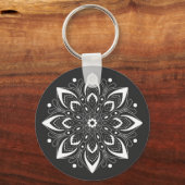 Porte-clés Conception Mandala fraîche (Recto)