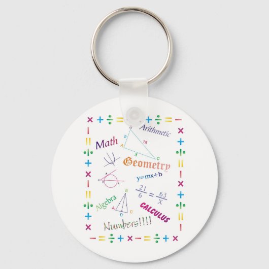 Porte-clés Conception mathématique (Recto)