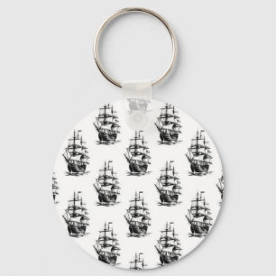 Porte-clés Conception minimaliste des Motifs de voiliers Vint
