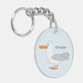 Porte-clés Conception Mouette Personnalisée (Devant gauche)
