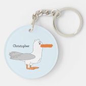 Porte-clés Conception Mouette Personnalisée (Dos)