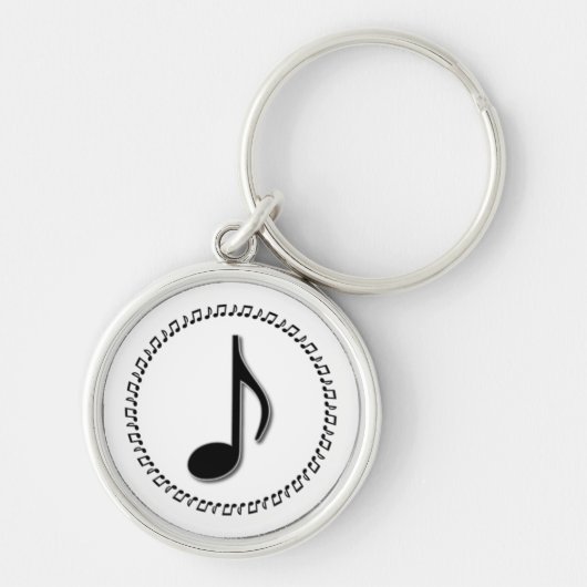 Porte-clés Conception musicale à huit notes (Devant)
