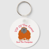 Porte-clés Conception Orangoutan personnalisée (Recto)