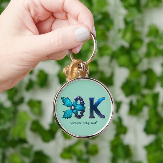 Porte-clés Conception personnalisée "OK" (Main)