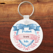 Porte-clés Conception pour protéger les enfants trans, cadeau (Recto)