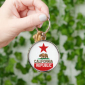 Porte-clés Conception rouge d'étoile de drapeau d'état de (Main)