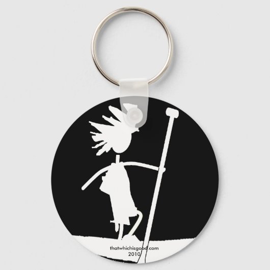 Porte-clés Conception silhouette de la pédale (Recto)