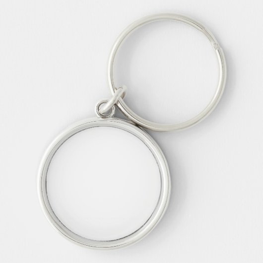 Porte-clés Conception simple blanche personnalisée Ajouter un (Devant)