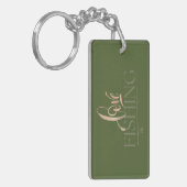 Porte-clés Conception simple | Love Fishing (Devant gauche)