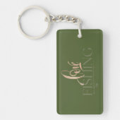 Porte-clés Conception simple | Love Fishing (Devant)