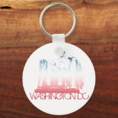 Porte-clés Conception Skyline de Washington DC (Recto)