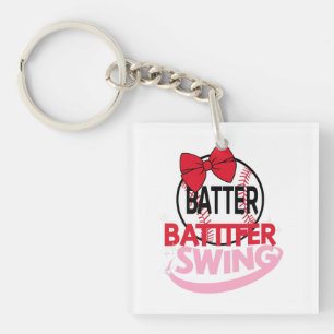 Porte-clés Conception Sur Le Thème Du Baseball "Batter Batter