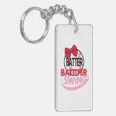 Porte-clés Conception Sur Le Thème Du Baseball "Batter Batter (Devant gauche)