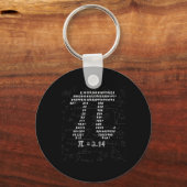 Porte-clés Conception Symbole Pi Funny Pour Mars 14th Pi Day (Recto)