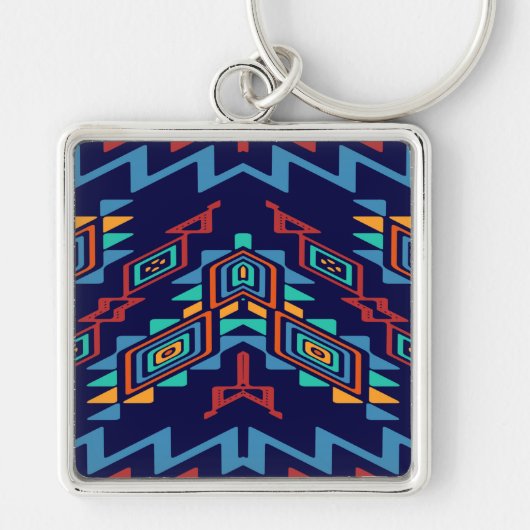 Porte-clés Conception tordue d'abrégé sur formes (Devant)