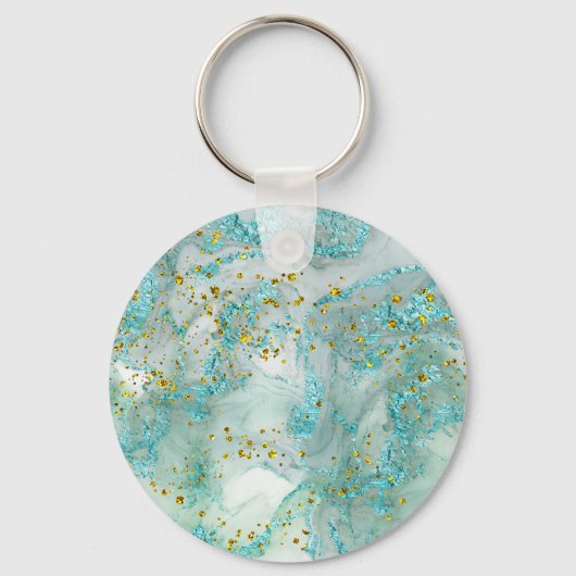 Porte-clés Conception turquoise des tortues de mer (Verso)