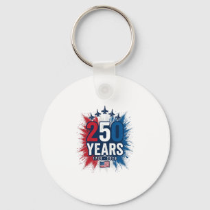 Porte-clés Conception vectorielle pour le 250e anniversaire d