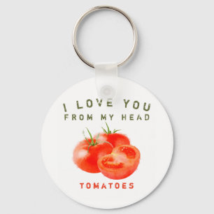 Porte-clés Conception vintage des devis de tomate -