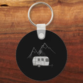 Porte-clés Conceptions Cascadian Traile de camping Airstream (Recto)