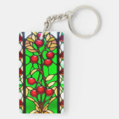 Porte-clés Conceptions florales et géométriques vibrantes (Dos)