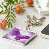 Porte-clés Conceptions pourpres de lune d'imaginaire de (Côté)