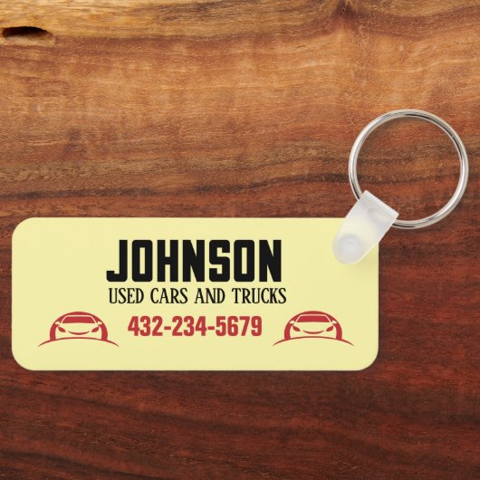 Porte-clés Concessionnaire automobile ou lot de voitures d'oc (Recto)