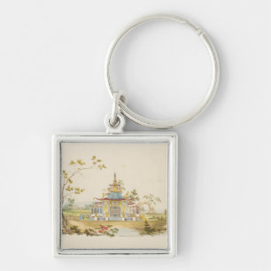 Porte-clés Concevez pour un temple chinois, c.1810 (stylo et