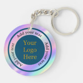 Porte-clés Concevez votre propre entreprise de logo moderne p (Dos)