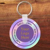 Porte-clés Concevez votre propre entreprise de logo moderne p (Verso)