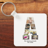 Porte-clés Concevez votre propre lettre Un collage photo (Recto)