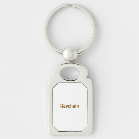 Porte-clés Concevez votre propre rectangle (Devant)