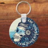 Porte-clés Concevoir son propre crâne gothique Amérindien (Recto)