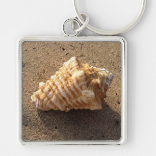 Porte-clés Conch Sea Shell Porte - clé de plage de sable