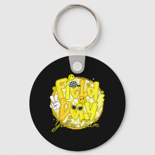 Porte-clés Concours de jeu de couleur d'équipe jaune de jour