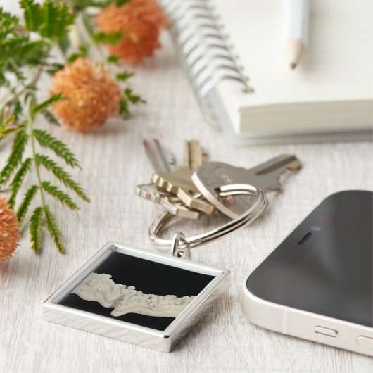 Porte-clés Concrétion d'argile (Côté)