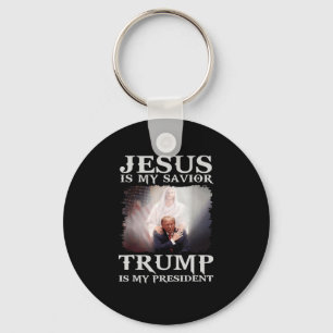 Porte-clés Condamné Felon Jesus Est Mon Sauveur Trump Est Mon